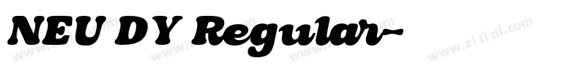 NEU DY Regular字体转换